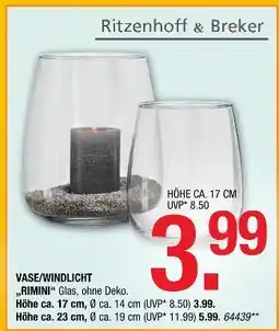 Hofmeister Ritzenhoff & breker vase/windlicht rimini Angebot