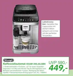 EP Delonghi kaffeevollautomat ecam 290.85.sbx Angebot