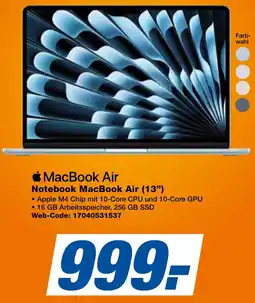 expert Techno Land Apple MacBook Air Notebook MacBook Air (13") Angebot