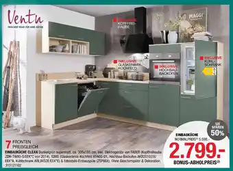 Hofmeister Ventu, faber einbauküche clean Angebot