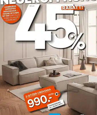 Kabs Polsterwelt 45% rabatt Angebot