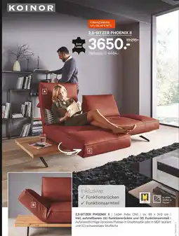 Kabs Polsterwelt Koinor 2,5-sitzer phoenix ii Angebot