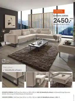 Kabs Polsterwelt Ecksofa corina oder hocker corina Angebot