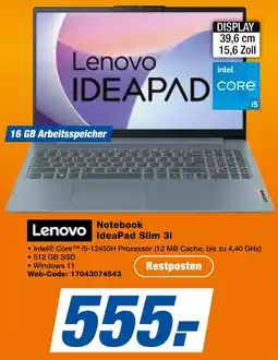 expert Techno Land Lenovo Notebook IdeaPad Slim 3i Angebot