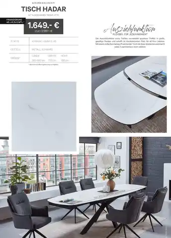 Kabs Polsterwelt Tisch hadar Angebot