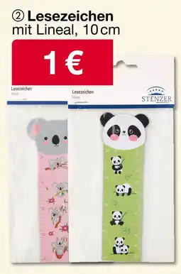 Woolworth Stenzer lesezeichen mit lineal Angebot