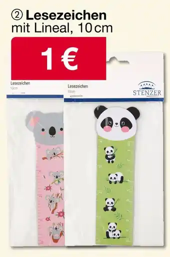 Woolworth Stenzer lesezeichen mit lineal Angebot