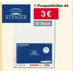 Woolworth Stenzer prospekthüllen a4 Angebot