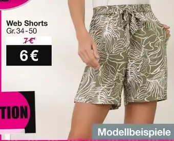 Woolworth Web shorts Angebot
