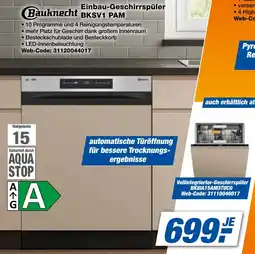 expert Techno Land Bauknecht Einbau-Geschirrspüler BKSV1 PAM Angebot