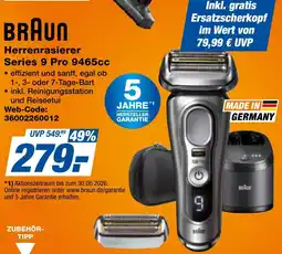 expert Techno Land BRAUN Herrenrasierer Series 9 Pro 9465cc Angebot