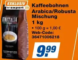 expert Techno Land Kaffeebohnen Arabica/Robusta Mischung Angebot
