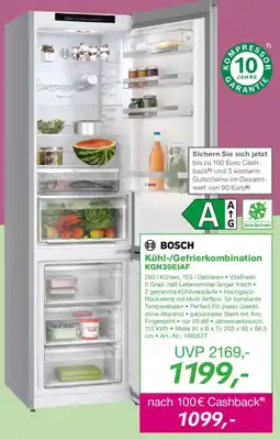 EP BOSCH Kühl-/Gefrierkombination KGN39EIAF Angebot