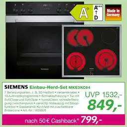 EP SIEMENS Einbau-Herd-Set MKE3KC64 Angebot
