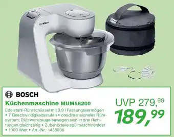 EP BOSCH Küchenmaschine MUM58200 Angebot