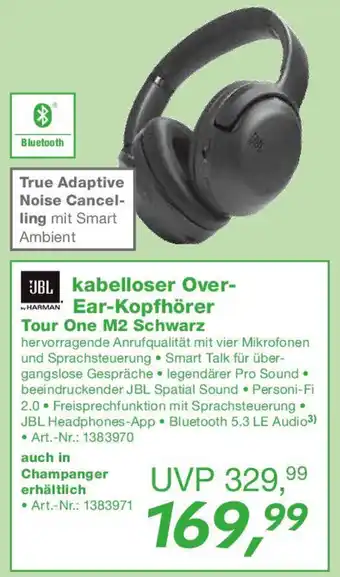EP JBL kabelloser Over Ear-Kopfhörer Tour One M2 Schwarz Angebot
