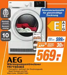 K+B Expert AEG Wärmepumpentrockner TR7T850EX Angebot