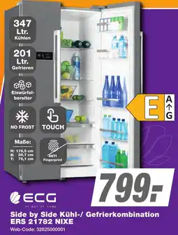 K+B Expert ECG Side by Side Kühl-/ Gefrierkombination ERS 21782 NIXE Angebot