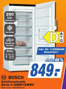 K+B Expert BOSCH Gefrierschrank Serie 6 GSN51EWDV Angebot