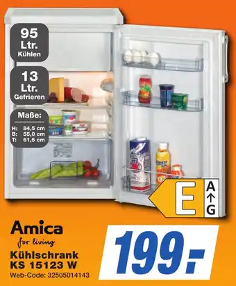 K+B Expert Amica Kühlschrank KS 15123 W Angebot