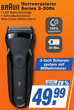 K+B Expert BRAUN Herrenrasierer Series 3-300s Angebot