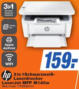 K+B Expert hp 3 in 1 Schwarzweiß Laserdrucker LaserJet MFP M140w Angebot