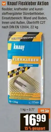 V Baumarkt Knauf Flexkleber Aktion Angebot