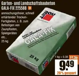 V Baumarkt Garten- und Landschaftsbaubeton GALA-FIX 225588 Angebot