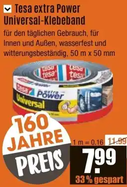 V Baumarkt Tesa extra Power Universal-Klebeband Angebot