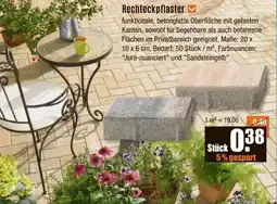 V Baumarkt Rechteckpflaster Angebot