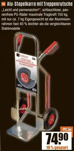 V Baumarkt Alu-Stapelkarre mit Treppenrutsche Angebot