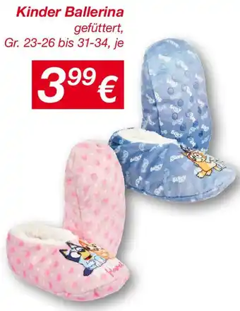 KiK Kinder Ballerina Angebot