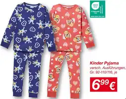 KiK Kinder Pyjama Angebot