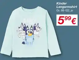 KiK Kinder Langarmshirt Angebot