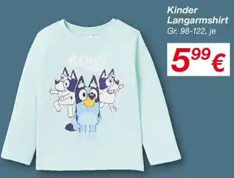 KiK Kinder Langarmshirt Angebot