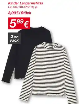 KiK Kinder Langarmshirts Angebot