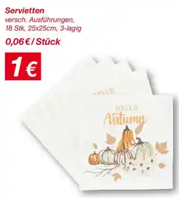 KiK Servietten Angebot