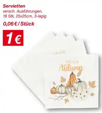 KiK Servietten Angebot