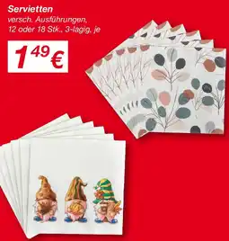 KiK Servietten Angebot