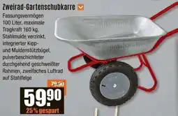 V Baumarkt Zweirad-Gartenschubkarre Angebot