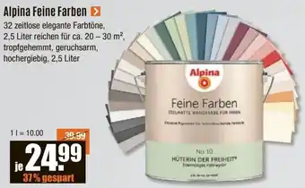 V Baumarkt Alpina Feine Farben Angebot