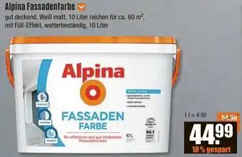 V Baumarkt Alpina Fassadenfarbe Angebot