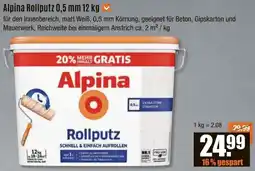 V Baumarkt Alpina Rollputz 0,5 mm Angebot