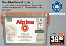 V Baumarkt Alpina Silikat Wohnweiß Angebot
