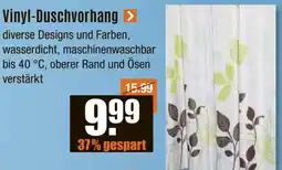 V Baumarkt Vinyl-Duschvorhang Angebot