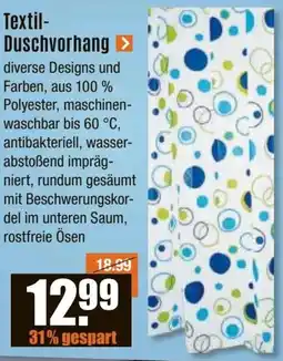 V Baumarkt Textil Duschvorhang Angebot