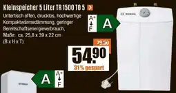 V Baumarkt BOSCH Kleinspeicher 5 Liter TR 1500 TO 5 Angebot
