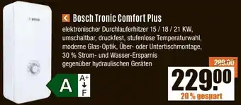 V Baumarkt Bosch Tronic Comfort Plus Angebot