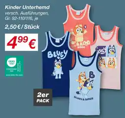 KiK Kinder unterhemd Angebot