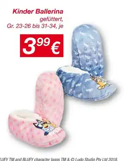 KiK Kinder ballerina Angebot